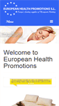 Mobile Screenshot of europeanhealthpromotions.com